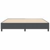 vidaXL Plattformbettgestell Dunkelgrau 200 x 200 cm Stoff
