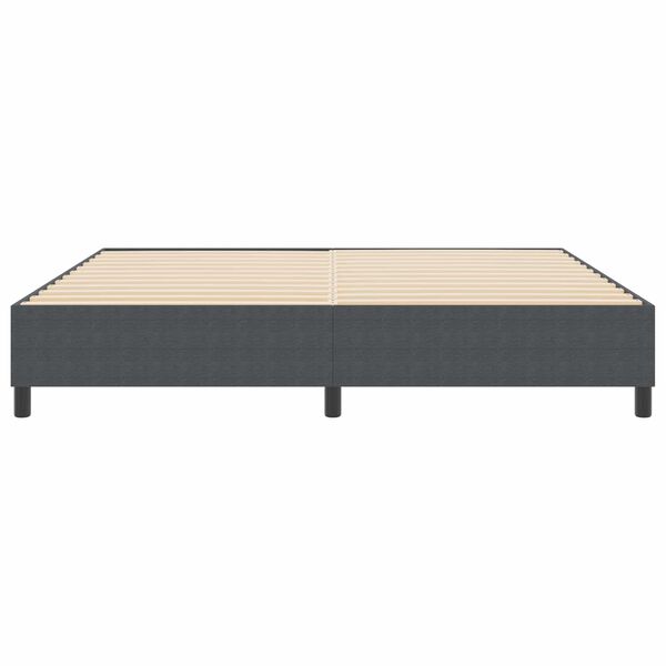 vidaXL Plattformbettgestell Dunkelgrau 200 x 200 cm Stoff