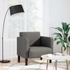 vidaXL Sessel mit Armlehnen Hellgrau 54 cm Cordstoff