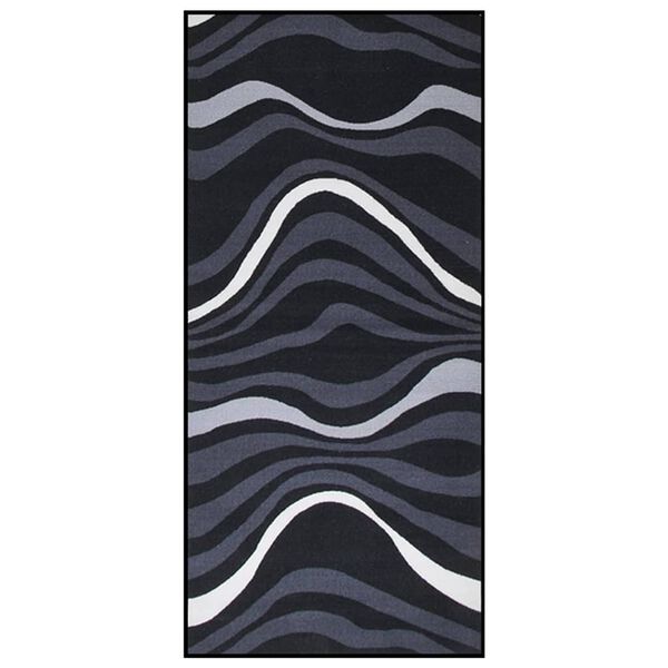vidaXL Teppichl&auml;ufer Schwarz 80x200 cm