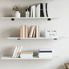 vidaXL B&uuml;cherregal-Bretter 4 Stk. Wei&szlig; 80x30x1,5 cm Holzwerkstoff