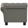 vidaXL Hundesofa Grau 83x45x42 cm Kunstleder