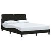 vidaXL Bettgestell ohne Matratze Schwarz 140x190 cm Stoff