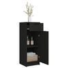 vidaXL Badschrank Schwarz 32x34x90 cm Holzwerkstoff
