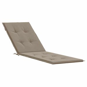 vidaXL Liegestuhl-Auflage Taupe (75+105)x50x4 cm