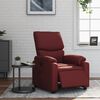 vidaXL Relaxsessel Elektrisch Weinrot Kunstleder