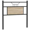vidaXL Kopfteil Sonoma-Eiche 75 cm Holzwerkstoff und Stahl