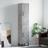 vidaXL Highboard Betongrau 34,5x34x180 cm Holzwerkstoff