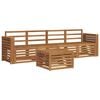 vidaXL Outdoor-Sofagarnitur 5 stk. Natur Massivholz Akazie