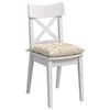 vidaXL Sitzkissen 4 pcs Beige 40 x 40 x 6 cm Mikrofaser