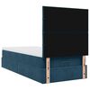 vidaXL Ottoman-Bett mit Matratzen Dunkelblau 80x200 cm Samt