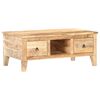 vidaXL Couchtisch 100x55x40 cm Raues Mangoholz