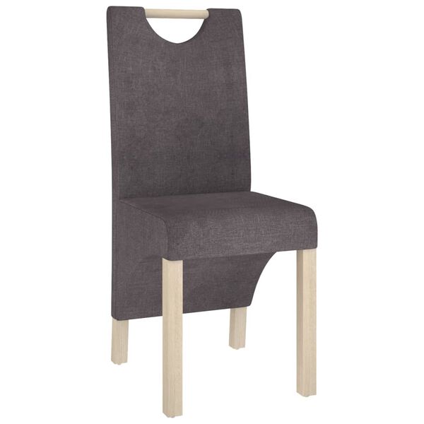 vidaXL Esszimmerst&uuml;hle 6 Stk. Taupe Stoff