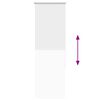 vidaXL Verdunkelungsrollo Wei&szlig; 60x150cm Stoffbreite 55,7 cm Polyester