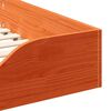 vidaXL Bettrahmen Wachsbraun 90 x 210 cm Massives Kiefernholz