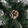 vidaXL K&uuml;nstlicher Weihnachtsbaum mit 300 LEDs mit St&auml;nder Gr&uuml;n 210 cm