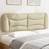 vidaXL Kopfteil-Kissen "Hvar" Creme 160 cm Stoff