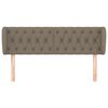 vidaXL Kopfteil mit Ohren Taupe 147x23x78/88 cm Stoff