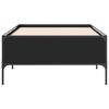 vidaXL Bettgestell Schwarz 90x200 cm Holzwerkstoff und Metall