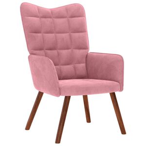 vidaXL Relaxsessel Rosa Samt