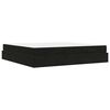 vidaXL Bettgestell mit Matratze mit Matratze 2 pcs Schwarz Samt