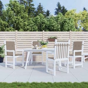 vidaXL Gartenstuhlauflagen f&uuml;r Niedriglehner 4 Stk. Taupe 100x50x3 cm