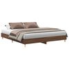 vidaXL Bettgestell ohne Matratze Braun Eichen-Optik 200x200 cm
