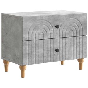 vidaXL Nachttisch Betongrau 62 x 34,5 x 48 cm Holzwerkstoff