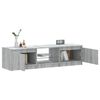vidaXL TV-Schrank mit LED-Leuchten Grau Sonoma 140x40x35,5 cm