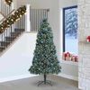 vidaXL K&uuml;nstlicher vorbeleuchteter Weihnachtsbaum mit Kugelset 240 cm
