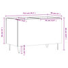vidaXL Plattenschrank Hochglanz-Wei&szlig; 74,5x38x48 cm Holzwerkstoff