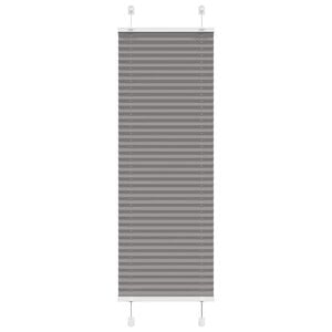 vidaXL Plissee Anthrazit 40x100 cm Stoffbreite 39,4 cm Polyester