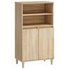 vidaXL Highboard Sonoma-Eiche 60 x 36 x 110 cm Holzwerkstoff
