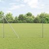 vidaXL Zaunpfosten Silber 100 x 1,6 m (50 mm Maschen) Stahl