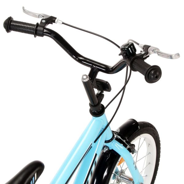vidaXL Kinderfahrrad 16 Zoll Schwarz und Blau