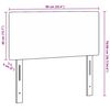 vidaXL LED Kopfteil mit LED-Lichtleisten Creme 90 cm Polyester