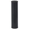 vidaXL Teppich Rechteckig Schwarz 60x200 cm Bambus