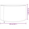 vidaXL Gartenm&ouml;bel-Abdeckungen 2 Stk. &Oslash; 128x71 cm 420D Oxford-Gewebe