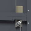 vidaXL Aufbewahrungsschrank 2 pcs Anthrazit 90 x 40 x 180 cm Stahl
