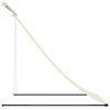 vidaXL Markise Einziehbar Creme 100x150 cm Stoff und Stahl