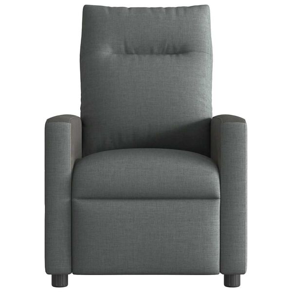 vidaXL Massage-Relaxsessel, Stoff, Dunkelgrau