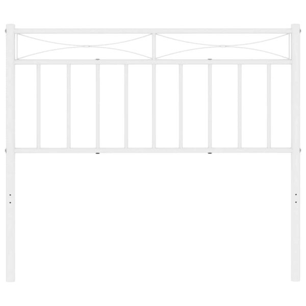 vidaXL Kopfteil Metall Wei&szlig; 100 cm