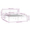 vidaXL Massivholzbett Schwarz Kiefer 140x190 cm
