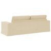 vidaXL Sofa Creme Gesamtabmessungen: 222 x 80 x 82 cm (B x T x H) Samt
