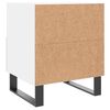 vidaXL Nachttische 2 Stk. Wei&szlig; 40x35x47,5 cm Holzwerkstoff