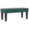 vidaXL Boxspringbett mit Matratze Dunkelgr&uuml;n 100 x 200 cm Samt