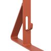 vidaXL Schneew&auml;chter Unterst&uuml;tzung 2 pcs Rot 29,5 x 3 x 34,5 cm Stahl