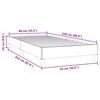 vidaXL Bettgestell ohne Matratze Schwarz 90x220 cm Samt