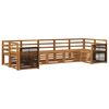 vidaXL Outdoor-Sofagarnitur 6 Stk. Natur Massivholz Akazie