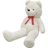 vidaXL Teddyb&auml;r Kuscheltier Pl&uuml;sch Wei&szlig; 242 cm